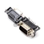 DB9 9Pin Right Angle PCB Mounting Male Connector